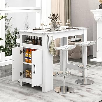 Amazon.com: Giantex Bar Table, 47” Counter Height Dining